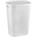 Корзина для белья Infinity Recycled 60л 44x35x60cм белая 0804754N23 Curver