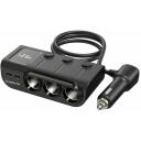 Manta Automobilinis įkroviklis MCC201T, 12-24V, 1306W, 3x USB-A, 2x USB-C, PD 36W, QC 3.0, LED ekranas
