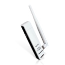 Wi-Fi USB adapteris 150 Mbps 2.4 GHz N150 TL-WN722N IEEE 802.11n b g USB 2.0 4 dBi antena Baltas TP-Link