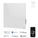 AENO Premium Eco Smart Quadro Wall Heater, 500W, 50x50 cm., Tempered glass, Infrared+convection heating type, LED display Plug type: Europe (E/F type), WHITE, Made in Poland