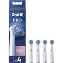 Oral-B Nomaināmi zobu birstes uzgaļi EB60X-4, 4 gab, balti, pieaugu&scaron;ajiem, saderīgi ar Oral-B rokturiem