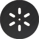 Gumijas slīpē&scaron;anas disks vidējs,  D 150 mm, 1 gab, Ekscentra slīpma&scaron;īnām SLĪPĒ&Scaron;ANAS PAMATNE AR 6 ATVERĒM, 2608601052, BOSCH