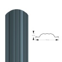 Metallist piirdeaed Polo PMx2 RAL7016 (antratsiithall) 1350mm 2643