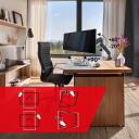 Maclean MC-968 divu roku monitora stiprinājuma roka, 17-57", 27 kg, pilna kustība, maksimālais VESA 200x200