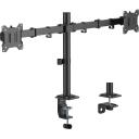 Sbox LCD-352/2-3, galda stiprinājums, 17-32'' (43-81 cm), 2x10kg, VESA 75x75/100x100, slīpums +45&deg;/-45&deg;, pagrie&scaron;ana +90&deg;/-90&deg;