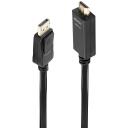 Lindy кабель DisplayPort на HDMI 36923, 3м, 3840x2160@30Hz, 7.1 аудио, CE, FCC, 1 шт.