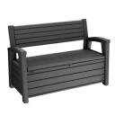 Uzglabā&scaron;anas sols KETER HUDSON BENCH ANTRACYT, 227L, 259122