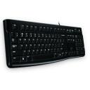 Logitech klaviatuur K120 920-002526, USB, 1.5 m, must, t&auml;issuuruses, sirge pistik, madala profiiliga klahvid, pritsmekindel