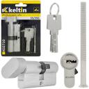 Keltin Užrakto cilindras su rankenėle 35/35k K02710, 30/30G mm, 3 raktai, 25000 ciklų, aliuminis, ZnAl lydinys