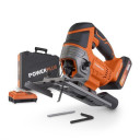 Akumulatora figūrzāģis 20V, 2Ah, 2 piederumi, POWDP25310 POWERPLUS