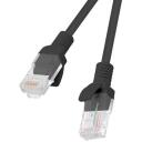 Lanberg kaabel PATCHCORD CAT.5E PCU5-20CC-0150-BK, 1.5m, must, 10 tk, U/UTP, RJ45 isane &uuml;hendused, 100MHz