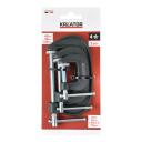 Galdnieka skrūvspīles 60, 90, 120mm KREATOR KRTH40503 Maksimālā žokļu ietilpība 75 mm, Žokļu dziļums 40 mm