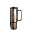 Termotass kõrrega Stanley The Quencher H2.0 Fluted Tumbler 0,89 l – metallpruun