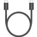 Кабель с подключением USB C к USB C быстрой зарядкой 60 Вт магнитной фиксацией и плетёным покрытием OnWire 60MG C-C 60W Magnet Braided 1 m Черный CND-CCMG60AB15B CANYON