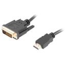 Lanberg HDMI(M)-DVI-D(M) DUAL LINK CA-HDDV-20CU-0030-BK, 3m, 3840x2160@30Hz, kahepoolsed &uuml;hendused, kullatud kontaktid