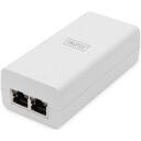 Digitus PoE inžektors DN-95132, 30W, 52V, 802.3at, 2xRJ-45, 10/100/1000 Mbps, balts