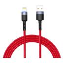 Tellur datu kabelis USB uz Lightning TLL155354, 1.2m, 5V/3A, 480Mbps, LED gaisma, izturīgs neilona apvalks