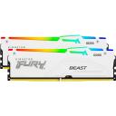 Kingston FURY Beast m&auml;lu, KF560C30BWEAK2-64, 64GB, 6000MT/s, 1.4V, CL30, DIMM 288-pin, RGB, XMP 3.0, EXPO