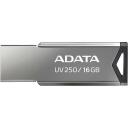 Adata USB флеш-накопитель AUV250-16G-RBK, 16 ГБ, USB Type-A, USB 2.0, без крышки, серебристый