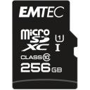 Emtec microSDXC 256GB UHS-I U1 EliteGold ECMSDM256GXC10GP, 256GB, 90MB/s, 20MB/s, UHS-I, SD adapter kaasas