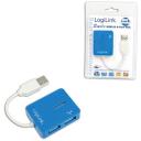 Logilink USB centrmezgls 4-portu UA0136, 4x USB 2.0, 480 Mbit/s, USB baro&scaron;ana, pārslodzes aizsardzība