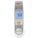 Uni-T A63 2-in-1 pārtikas termometrs, -40&deg;C līdz 300&deg;C, NTC zonde, IP65, LCD displejs, LED signāls