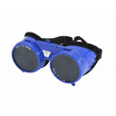 Metāla uzacu metināšanas brilles ar pacelamu polikarbonāta lēcu, 50 mm, 5 DIN, AW50300, IREWO