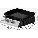 Black Decker 2-k burners gaasigrill BXOP4900E ES9340080B, 2 tsooni, 2450 W, roostevaba teras, must, h&otilde;be