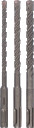 SDS-plus-5 3 urbju kompl. 6/8/10 mm, Perforatora urbjiem SDS PLUS-5 URBJU PAKETE, 3 PIEDERUMI, 1617000117, BOSCH
