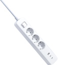 Практический удлинитель с 3 розетками и универсальное зарядное устройство с 1× USB-A и 2× USB-C 20W 2C1A BHR07UKEU Xiaomi