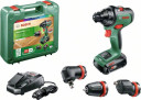 Akumuliatorinis gręžtuvas AdvancedDrill 18 18V (1x2,5Ah) + 3 adapteriai 06039B5007 BOSCH