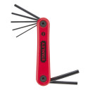 Salokāms se&scaron;kantu atslēgu komplekts 1.5-6mm (7 gab.), izturīgs plastmasas turētājs, 4-69-261 STANLEY