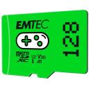 Emtec microSDXC 128GB UHS-I U3 V30 A1 Gaming ECMSDM128GXCU3G, 128GB, 100MB/s, 50MB/s, A1, A2, Roheline