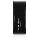 Mercusys Traadita Mini USB Adapter MW300UM, 300 Mbit/s, 2.4 GHz, USB, Must, CE, ROHS