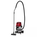 Bezvadu mitrā/sausā putekļu sūcējs, EINHELL, 2347170, 25 L nerūsējo&scaron;ā tērauda tvertne, 150 mbar sūk&scaron;anas jauda, 2 ātrumi, 2,5 m &scaron;ļūtene
