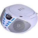 Blaupunkt BB7WH portatīvā stereo sistēma, 2.4 W, FM, pelēka, MP3 atskaņo&scaron;ana, digitālais PLL, LCD displejs, 20 iecienītās stacijas