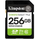 Kingston 256GB SDXC Canvas Select Plus Gen3, 150MB/s, C10, UHS-I, U1, V10