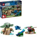 Lego Būvē&scaron;anas komplekts 75443, 107 detaļas, 7cm, 4+ gadi, kustīga Grogu figūra, katapulta, 3D instrukcijas