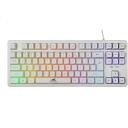 Baracuda Klaviatūra KRILL-W, 87 taustiņi, Tenkeyless, membrāna, Anti-Ghosting 19 pogas, USB 2.0, 1,5m, balta, Windows, Mac, Chrome