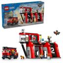Lego Ugunsdzēsēju stacija MODELIS 60414, 843 elementu, 5 figūriņas, instrukciju lapa
