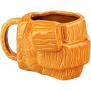 Paladone Lietas formas krūze PP14786MU, 500ml, brūns, dūres formas dizains, veidota keramika