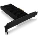 Raidsonic Adapteris IB-PCI208-HS, 155mm, 1x PCIe, 64 Gbit/s, pasīvā dzesē&scaron;ana, Windows 7