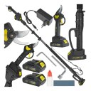 Bezvadu atzarošanas šķēres 21V 30mm John Gardener G80663 800W, 2x2.0Ah, teleskopisks kāts 1.65-2.50m