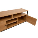 TV galds STUDY 150x40xH54cm, ozols/melns 40849