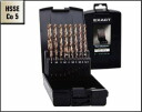 Metāla urbju komplekts 25 gab. &Oslash;1-13mm HSSE-Co5, EXACT, 74162