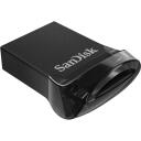 Sandisk Ultra Fit USB флеш-накопитель SDCZ430-256G-G46, 256 ГБ, 130 МБ/с, USB 3.2 Gen 1, черный, RescuePRO Deluxe