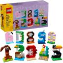 Lego Gimtadienio skaičiai 40807, 281 elementas, 6+ metų, instrukcijų lapas