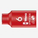 Izolēta muciņa 6.0mm, WERA, 05004950001, 3/8" VDE, 1000V dro&scaron;ība