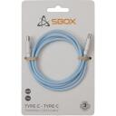 Sbox USB kabelis TYPE-C-1-BL, 1m, 480 Mbps, pīts kabelis, zila