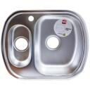 Ab Kraanika 9133835, 600mm, 490mm, 0.8mm, 1.5 kaussi, parem, satiin, sifoon